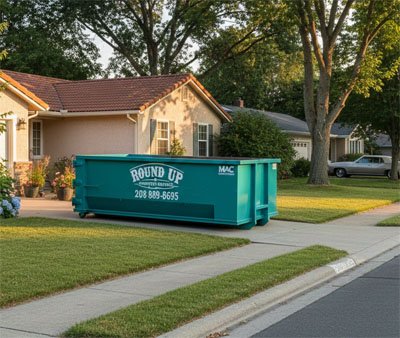 Dumpster In Driveway