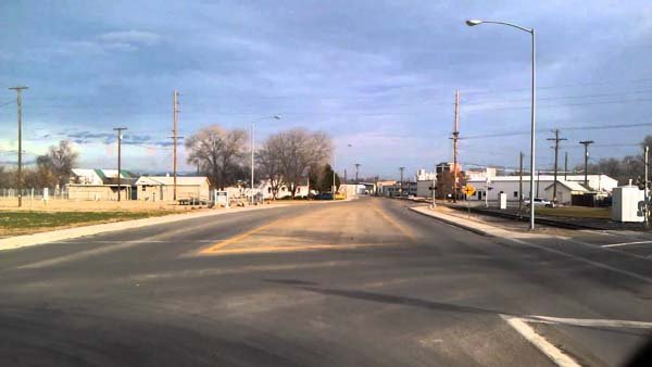 An intersection in Greenleaf Idaho